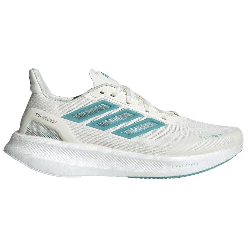 Adidas PUREBOOST 5 Fabric Low top Casual Physical Fitness Test & Exam Running Shoes Men’s White Green