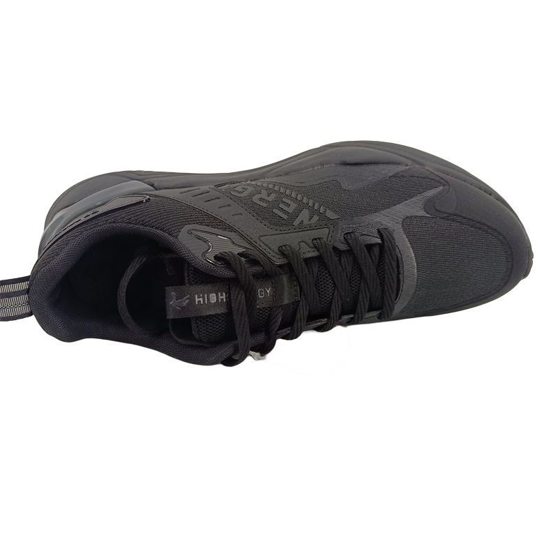 QIAODAN Comfortable Slip Resistant And Breathable Low top Running Shoes Men’s Black