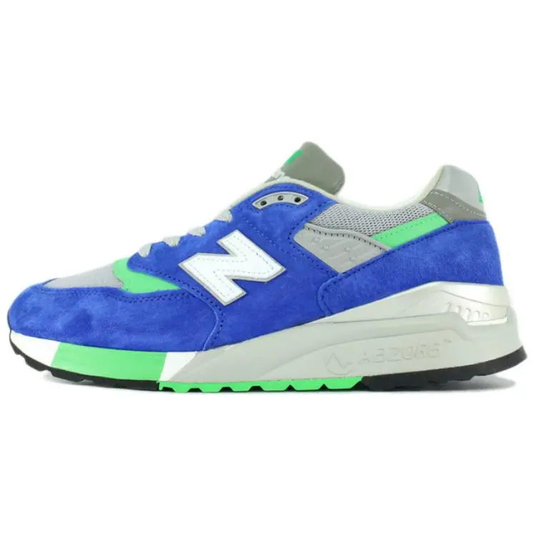 New Balance NB 998 Cushioning Abrasion Resistant Cushioning, Wear Resistant Low top Running Shoes Men's Blue