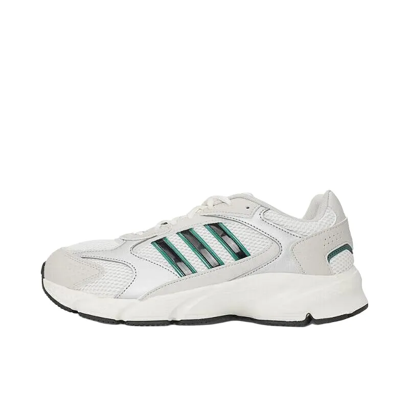 Adidas CRAZYCHAOS 2000 Slip Resistant Abrasion Resistant Low top Casual Running Shoes Men's White
