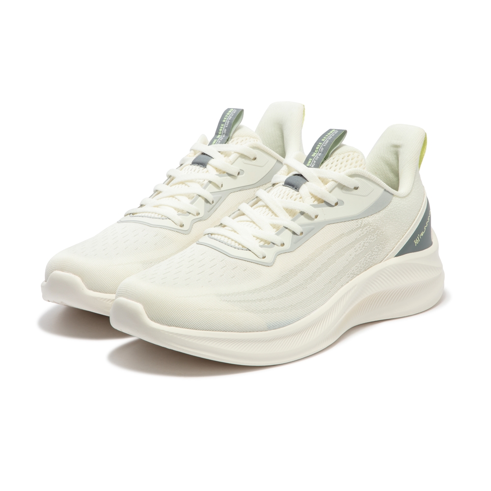 361° Slip Resistant Abrasion Resistant Low top Running Shoes Men’s White Gray