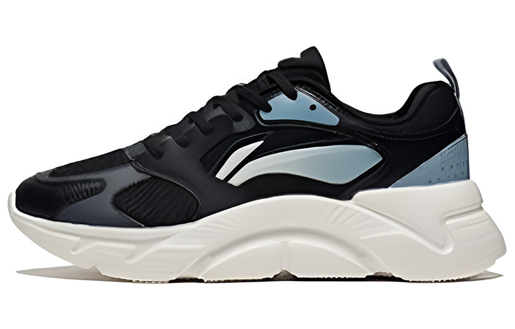 Li Ning Comfortable Textile, Leather Cushioning Slip Resistant Abrasion Resistant Breathable Lightweight Low top