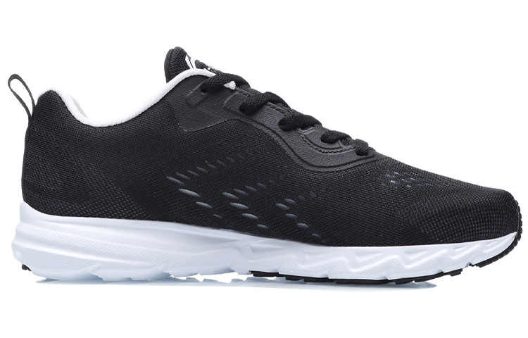 Li Ning Versatile Mesh, Textile Cushioning Slip Resistant Breathable Lightweight Low top Running Shoes Women’s Black