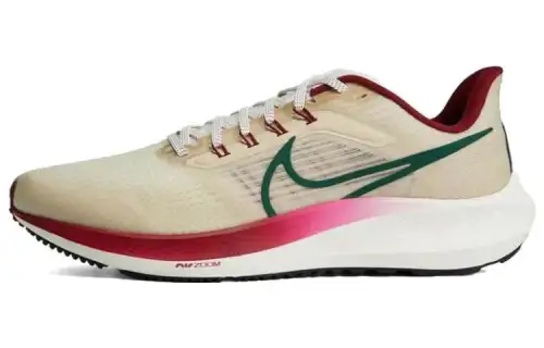 Nike Air Zoom Pegasus 39 Comfortable Low-top Casual Training Running Shoes Men's Red Yellow White