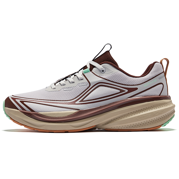 Erke Cushioning, Wear Resistant Low top Running Shoes Men’s Mist Gray Mocha