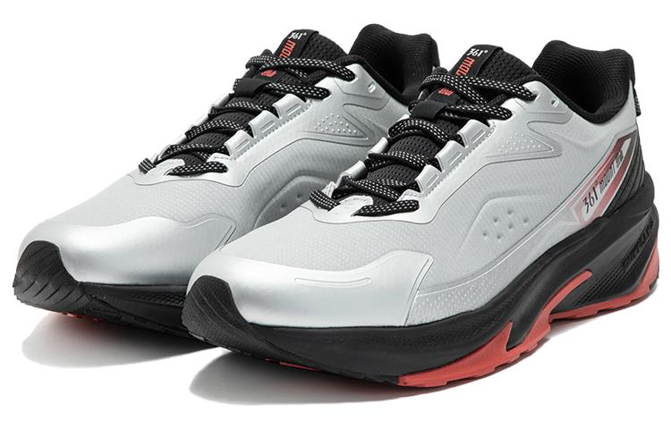 361° Cushioning Abrasion Resistant Waterproof Low top Training Running Shoes Men’s Silver Black