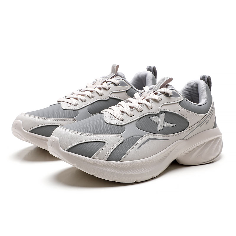 XTEP Cushioning Waterproof Low top Casual Running Shoes Men’s Smoke Gray