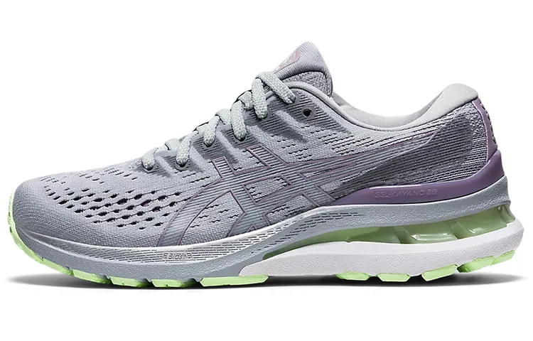 Asics Gel Kayano 28 Abrasion Resistant Abrasion Resistant Low top Running Shoes Women's Gray Green