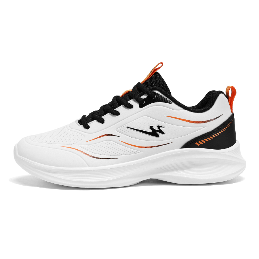 Binary Cushioning Rebound Lightweight Slip Resistant Low top Running Shoes Men’s Ivory White