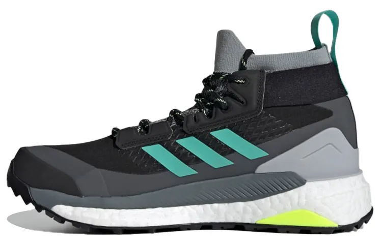 Adidas Terrex Free Hiker GTX Breathable Mid top Outdoor Shoes Unisex Black Gray