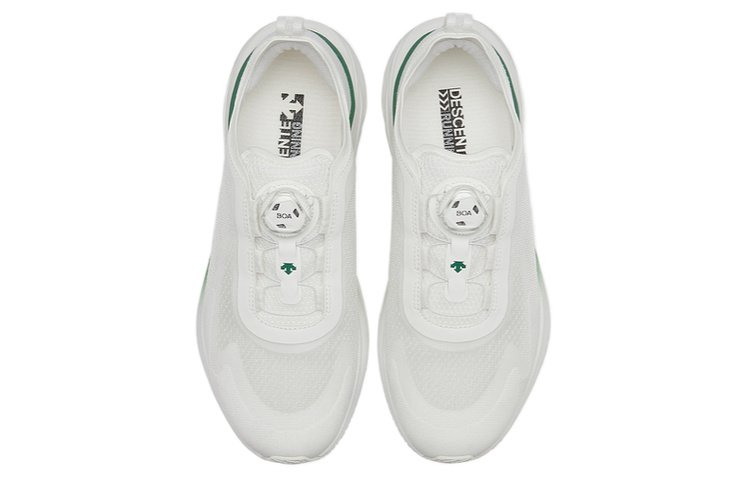 DESCENTE Enerzite Fabric Cushioning Breathable Cushioning Breathable Low top Casual Running Shoes Men’s White