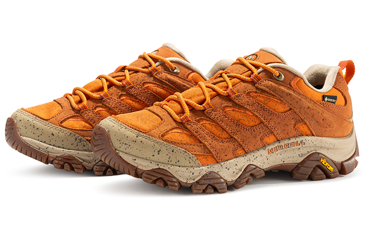 MERRELL MOAB 3 Cushioning Abrasion Resistant Waterproof And Breathable Low top Outdoor Shoes Unisex Orange