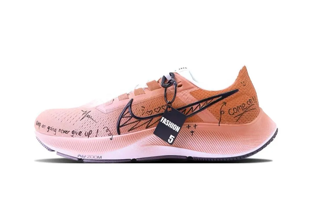 Nike Pegasus 38 Cushioning Breathable Low top Running Shoes Men's Orange