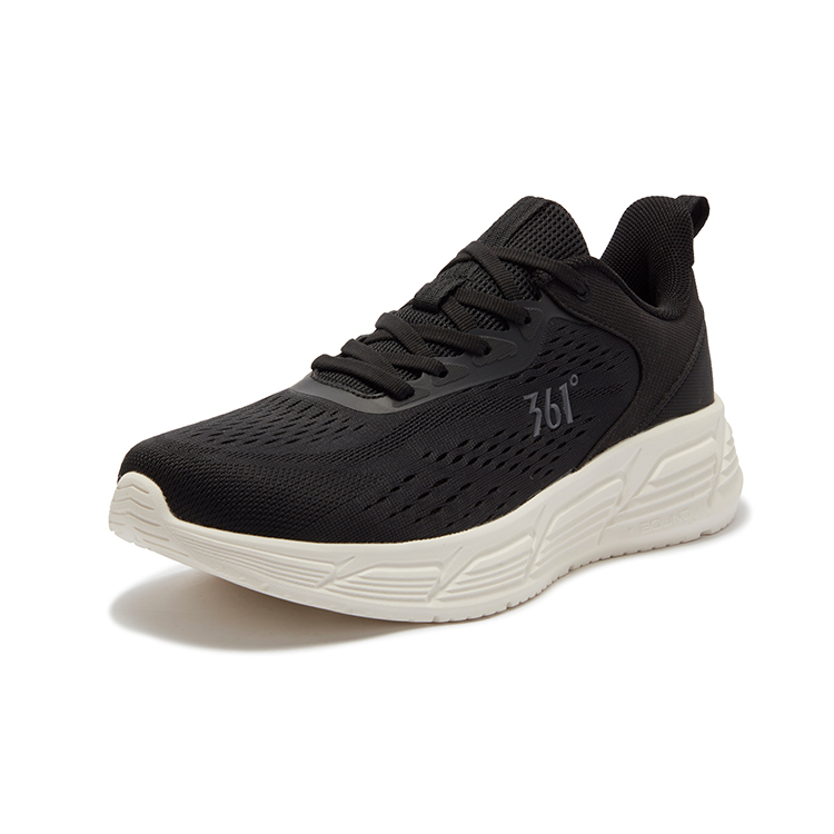 361° Slip Resistant, Abrasion Resistant, Breathable Low top Running Shoes Men’s Black White