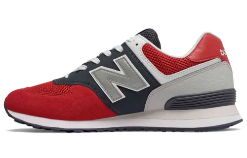 574 New Balance Pebbled Sport 'Team Red'