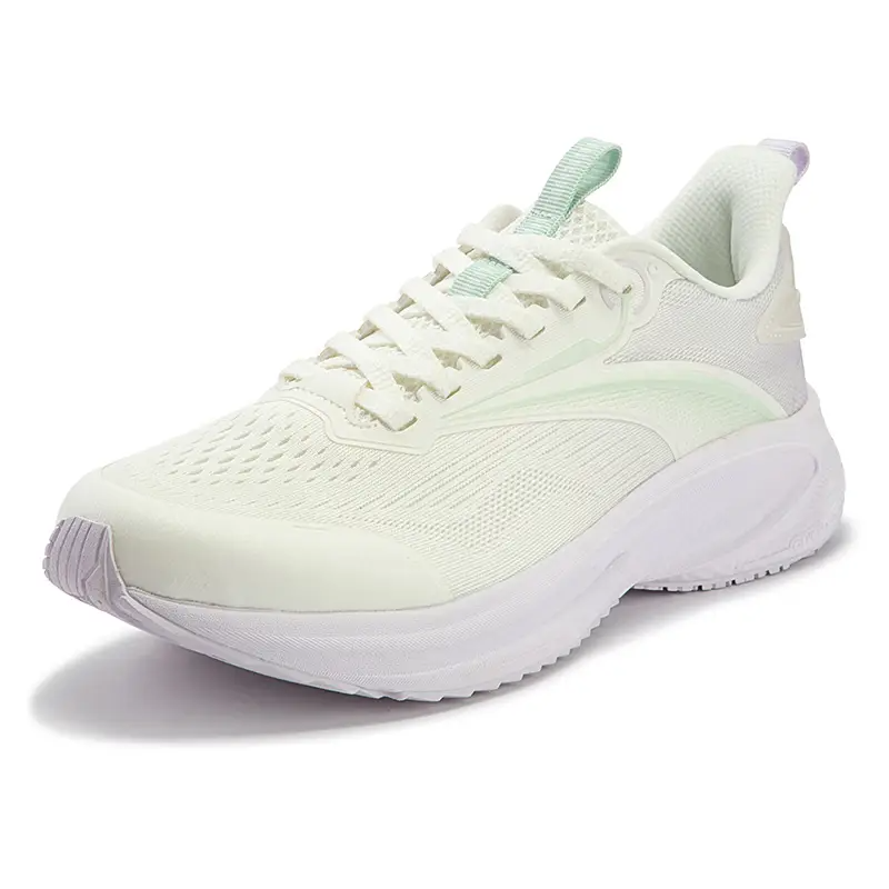 361° Swift Speed Slip Resistant And Breathable Low top Running Shoes Women’s Feather White Micro Grape Purple