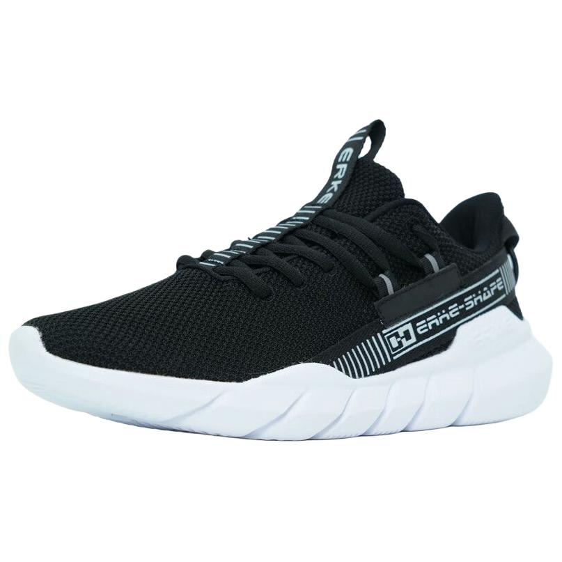 Erke Slip Resistant Abrasion Resistant Slip Resistant Abrasion Resistant Low top Casual Running Shoes Men’s Black White