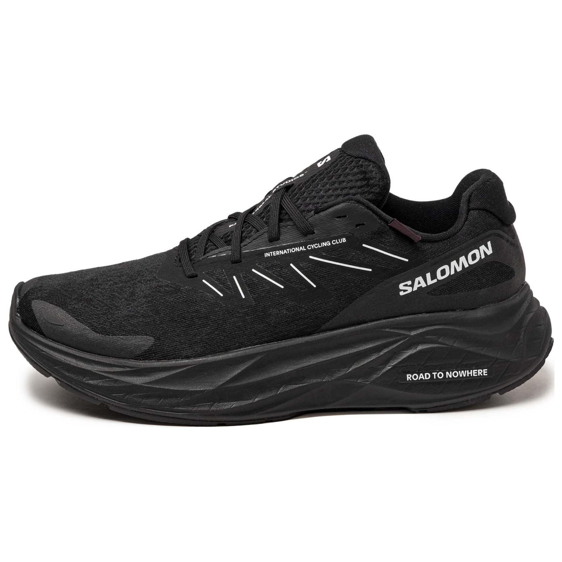 PAS NORMAL STUDIOS × SALOMON Salomon Aero Glide comfortable shock-absorbing and wear-resistant low-top running shoes for men and women, black