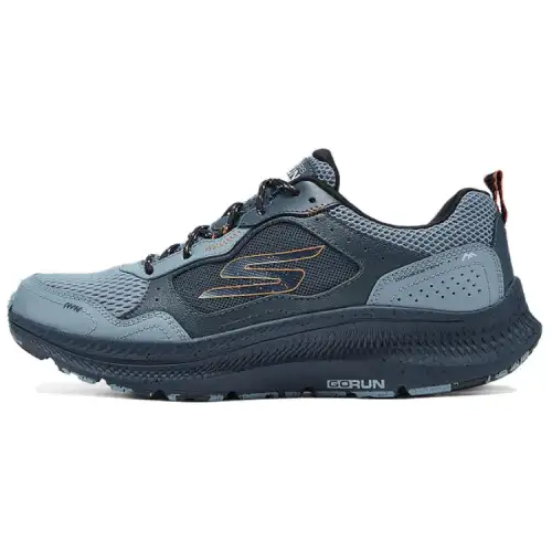 Skechers Go Run Consistent 2.0 Abrasion Resistant Low top Running Shoes Men's Dark Gray Blue