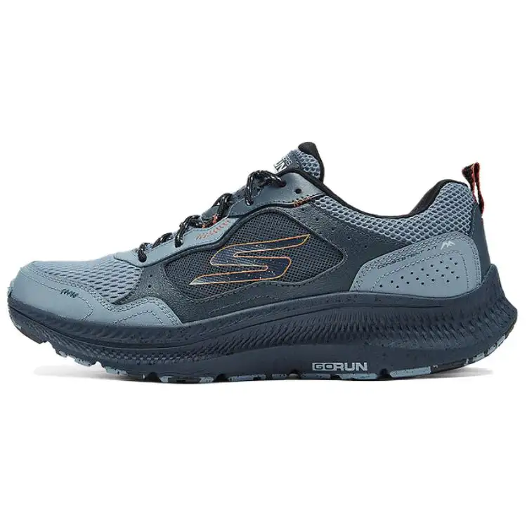 Skechers Go Run Consistent 2.0 Abrasion Resistant Low top Running Shoes Men's Dark Gray Blue