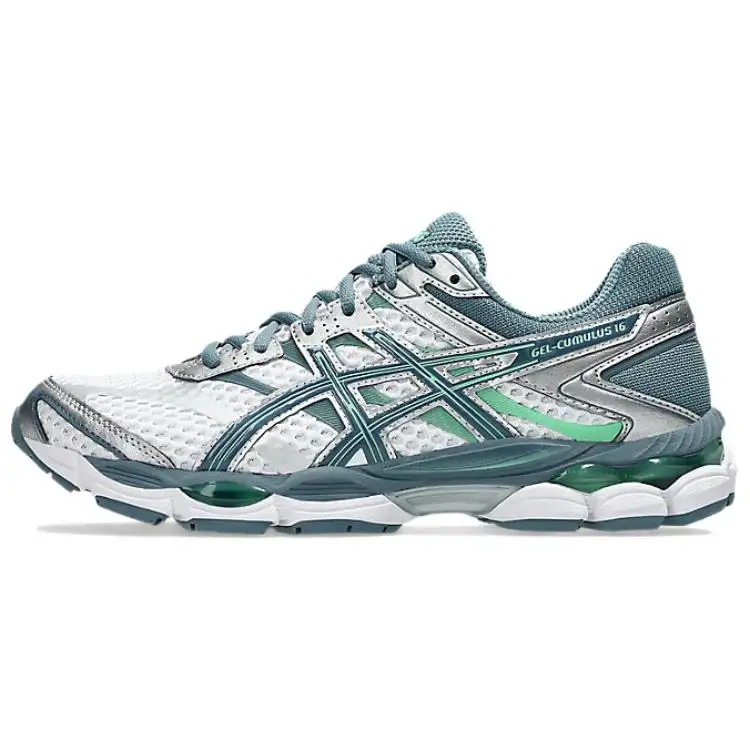 ASICS Gel Cumulus 16 Classic And Versatile Fabric Casual Running Shoes Unisex Green