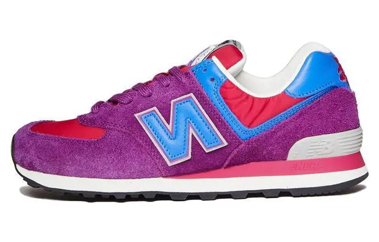 Stray Rats x New Balance NB 574 Athleisure Low top Running Shoes Men's Purple Blue