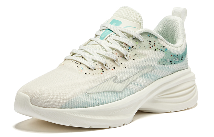 Erke Cushioning Abrasion Resistant Cushioning, Wear Resistant Low top Running Shoes Women’s White Blue