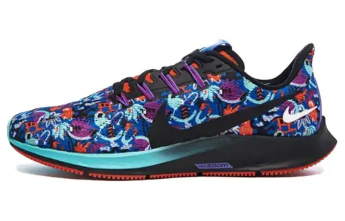 Nike Pegasus 36 Marathon Fabric shock-absorbing and anti-slip Low-top Casual running shoes Men and women Blue
