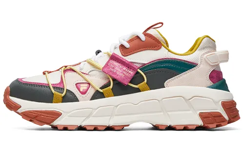 FILA FUSION Skyrunner Mesh Fashion Cushioning Abrasion Resistant Breathable Low top Chunky Sneakers Women's