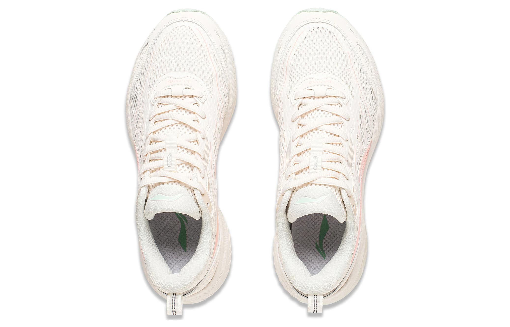 Li Ning Fuyao Textile, Synthetic Leather Slip Resistant, Abrasion Resistant, Breathable Low top Running Shoes Women’s