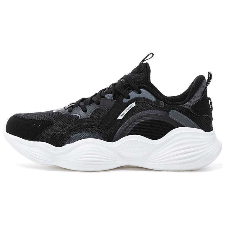 Erke Abrasion Resistant Breathable Low top Running Shoes Men’s Black White