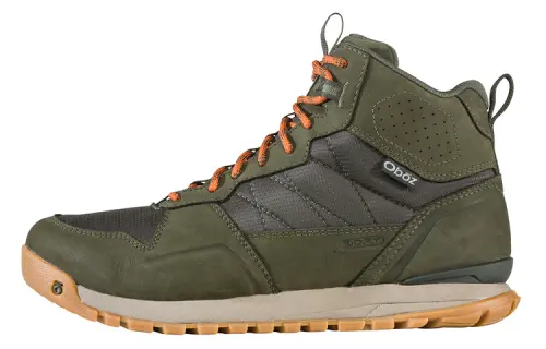 Oboz Footwear Bozeman Slip Resistant Abrasion Resistant Mid top Outdoor Shoes Men's Green