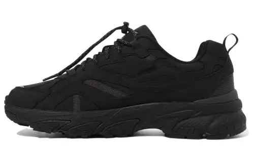 FILA Cushioning Breathable Cushioning Breathable Low top Running Shoes Unisex Black