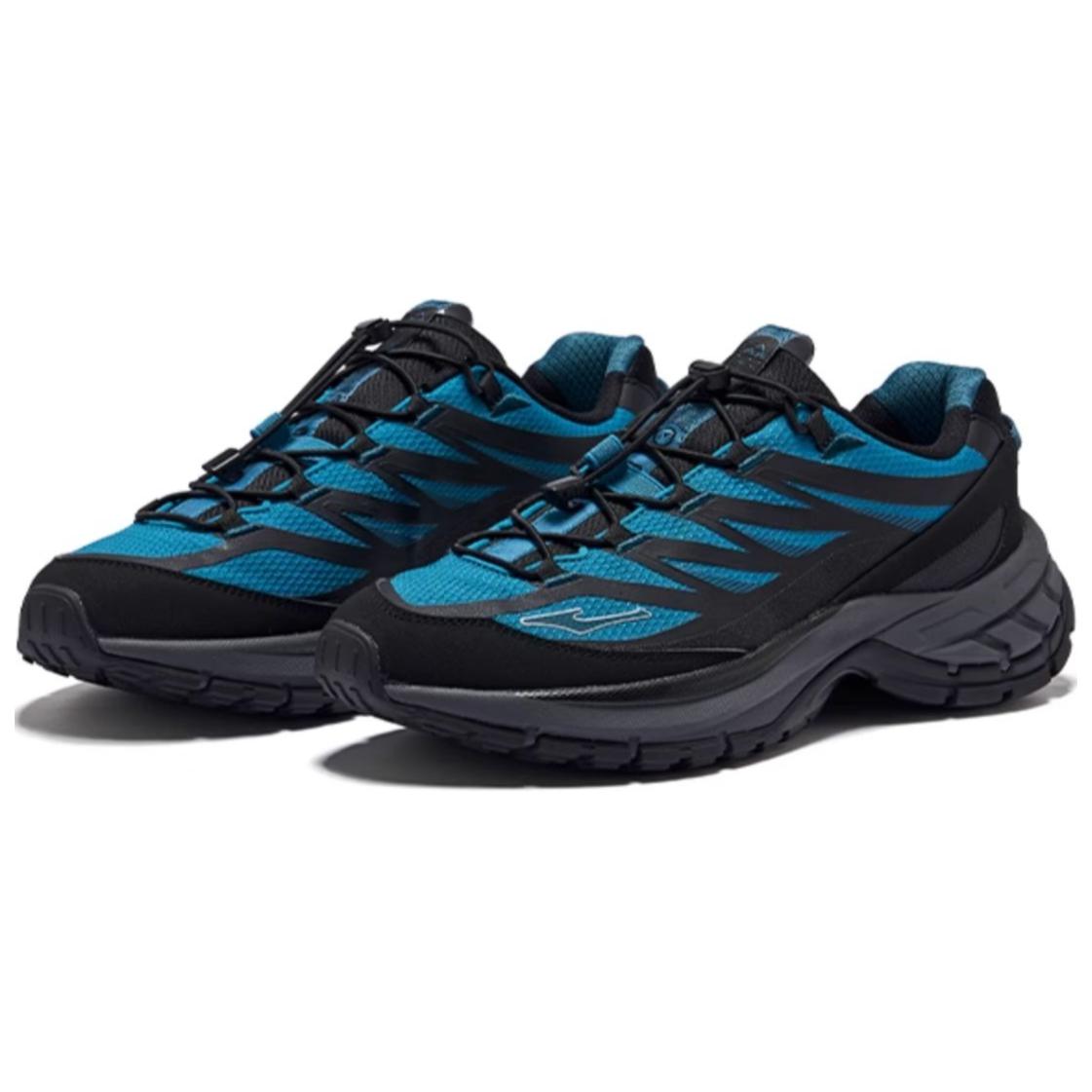 Erke Woyue 2 Slip Resistant Abrasion Resistant Mid top Outdoor Shoes Men’s Blue Black