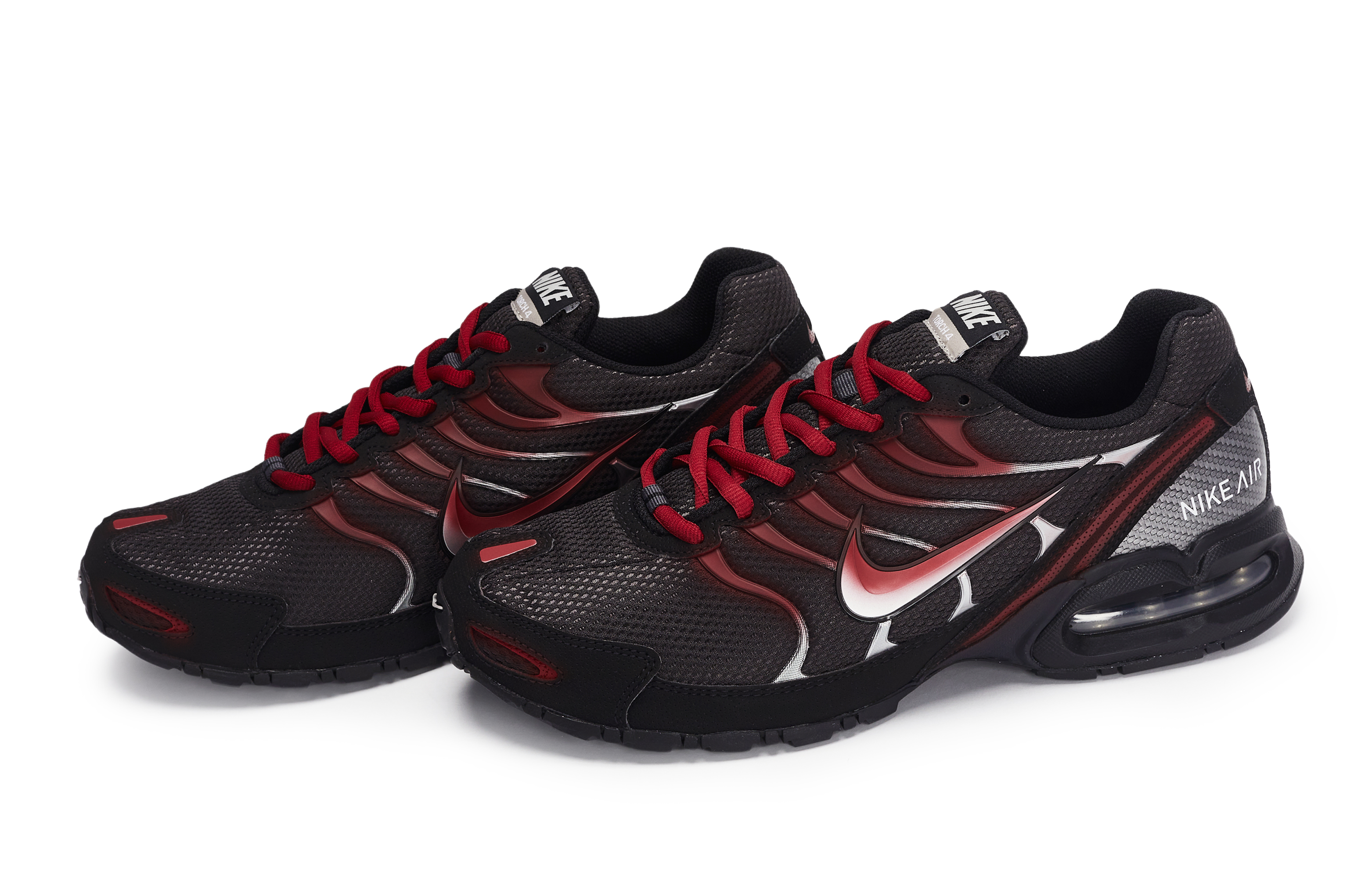 Nike Air Max Torch 4 Cushioning Abrasion Resistant Cushioning, Wear Resistant Low top Running Shoes Men’s Black Red
