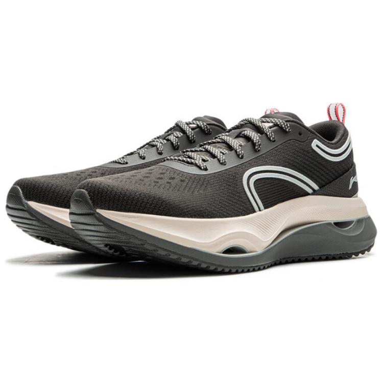 Li Ning Fabric Slip Resistant Abrasion Resistant Low top Running Shoes Women’s Black