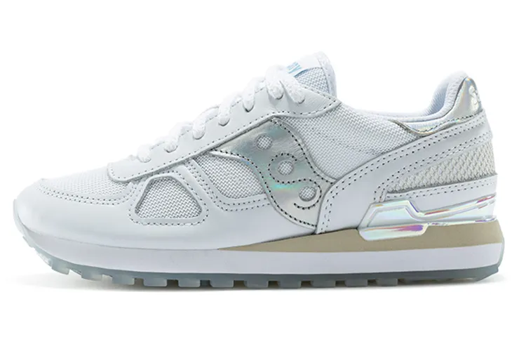Saucony Shadow Original Low top Running Shoes Women's White Silver Standard M