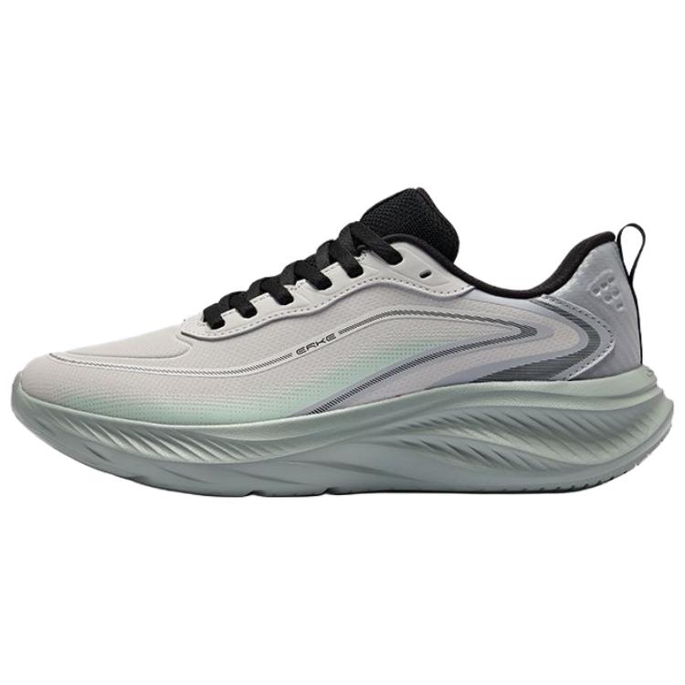 Erke Rebound Abrasion Resistant Rebound And Wear resistant Low top Racing Running Shoes Men’s Mist Gray