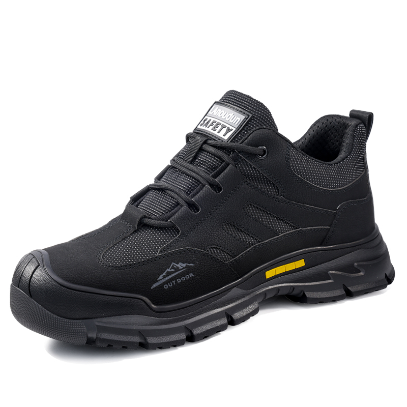 LANOUDUN Comfortable And Trendy Abrasion Resistant Coverage Impact Resistant Low top Outdoor Shoes Men’s Black