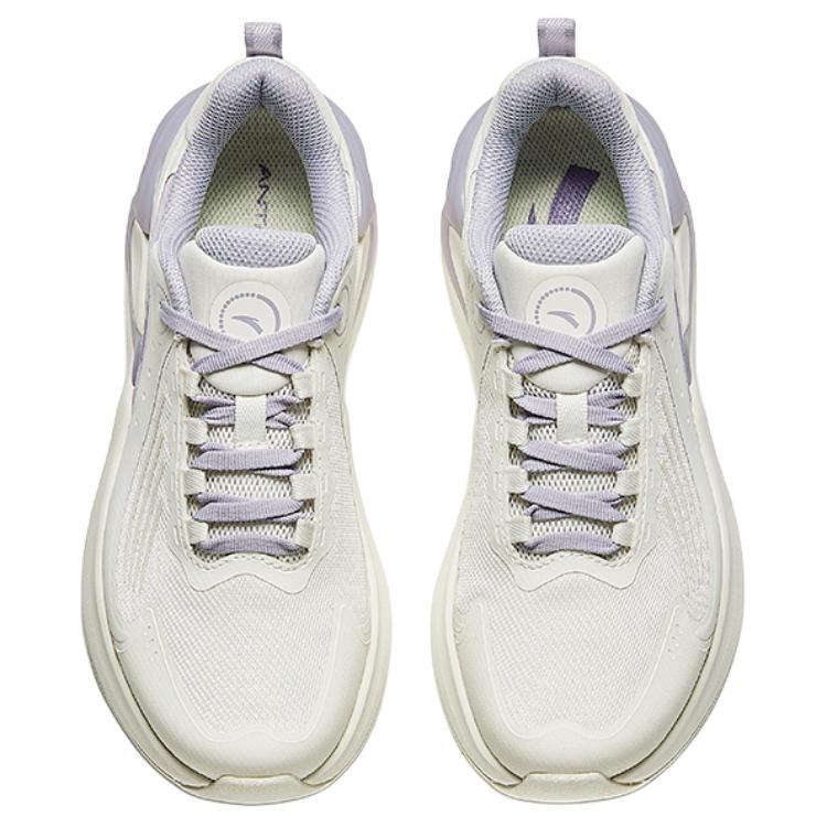 Anta C37+ Textile, Synthetic Leather Low top Running Shoes Women’s White Purple
