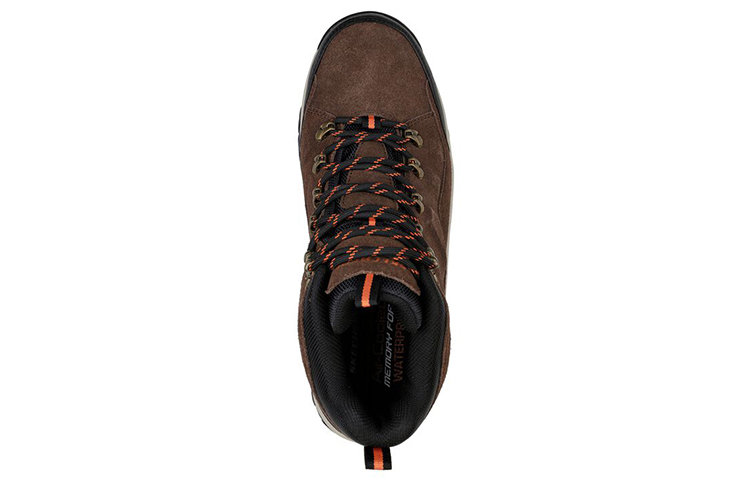 Skechers Relaxed Fit Outdoor Shoes Men’s High Top Dark Brown/Black