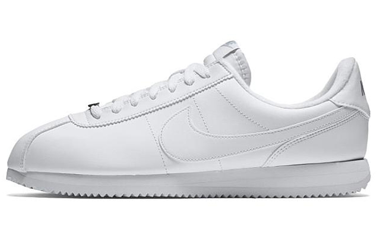 Nike Cortez Basic Leather White White Wolf Grey Mtllc Silver
