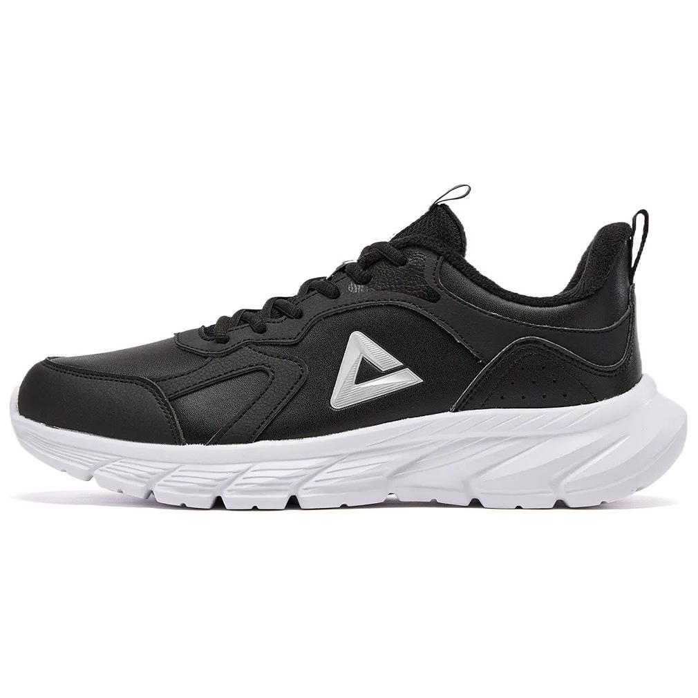 PEAK Slip Resistant Abrasion Resistant Low top Casual Running Shoes Men’s Black White