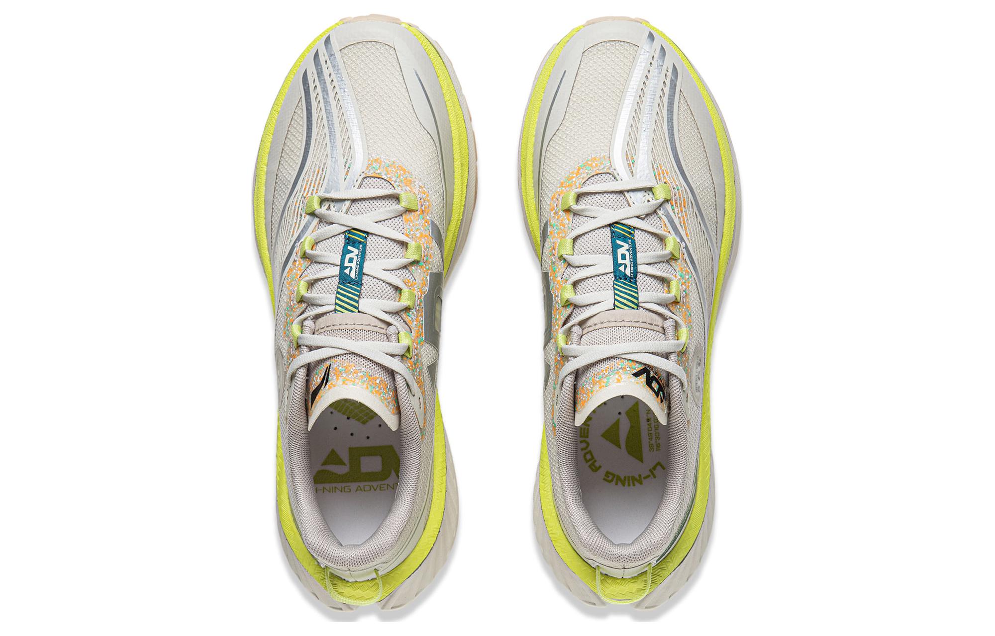 Li Ning Cushioning Slip Resistant Abrasion Resistant Low top Running Shoes Women’s Mica Gray