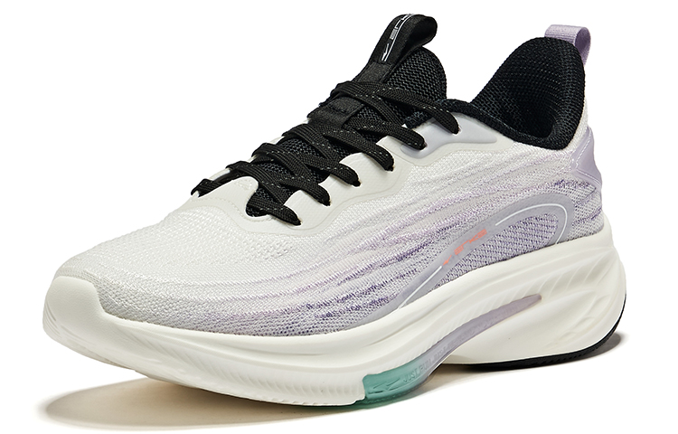 Erke Cushioning, Wear Resistant Low top Running Shoes Women’s True White Misty Purple