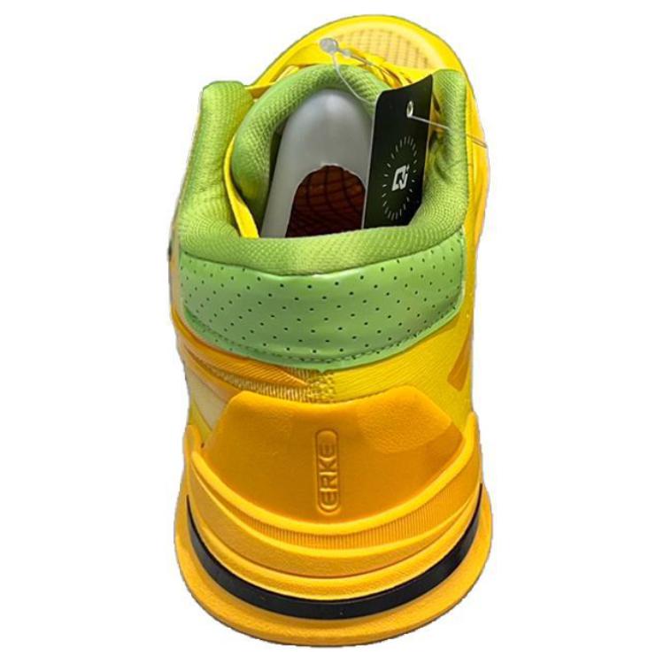 Erke Comfortable Abrasion Resistant Low top Running Shoes Men’s Yellow