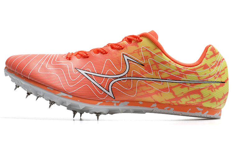 HEALTH 1110 Anti Slip Wear Resistant Low Top Training Running Shoes Unisex Orange Yellow