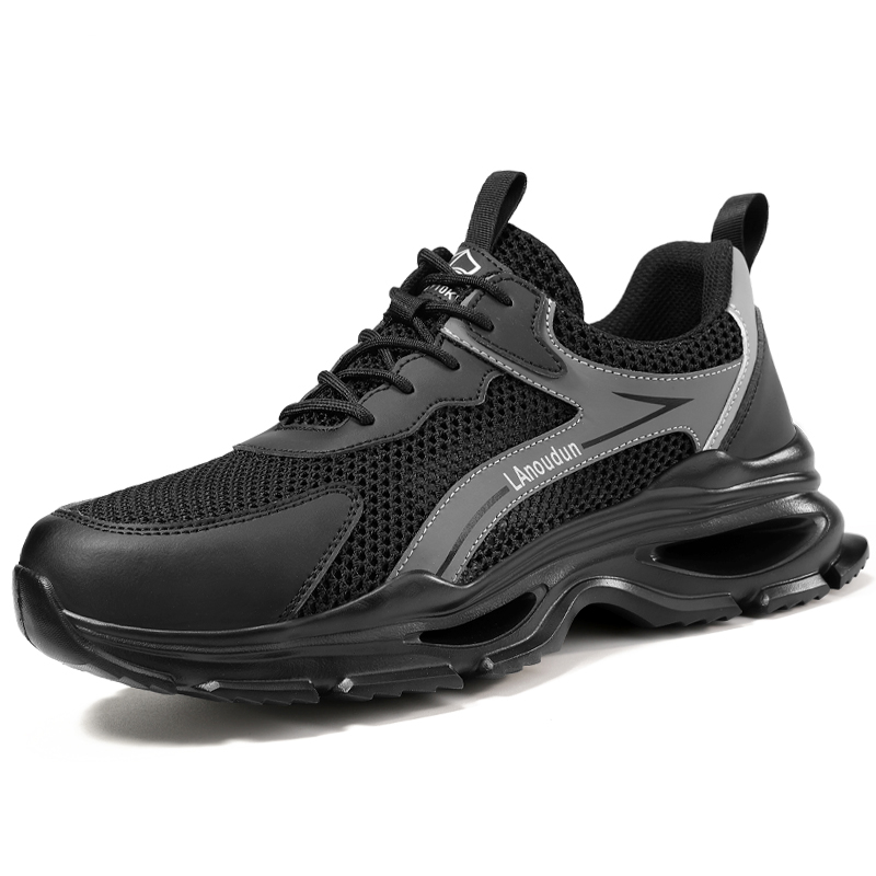 LANOUDUN Breathable Lightweight Height Increasing Low top Outdoor Shoes Unisex Black
