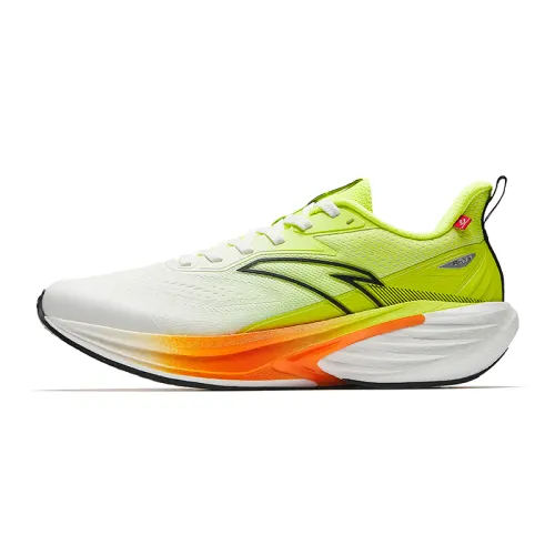 Anta Rocket 7 Running Shoes Men's Fluorescent Bright Lime/Papyrus White/Basic Black