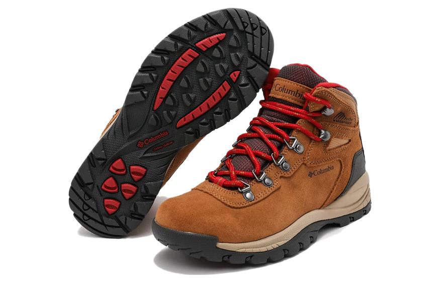 Columbia Hiking Comfortable Abrasion Resistant Waterproof And Breathable Mid top Outdoor Shoes Women’s Khaki
